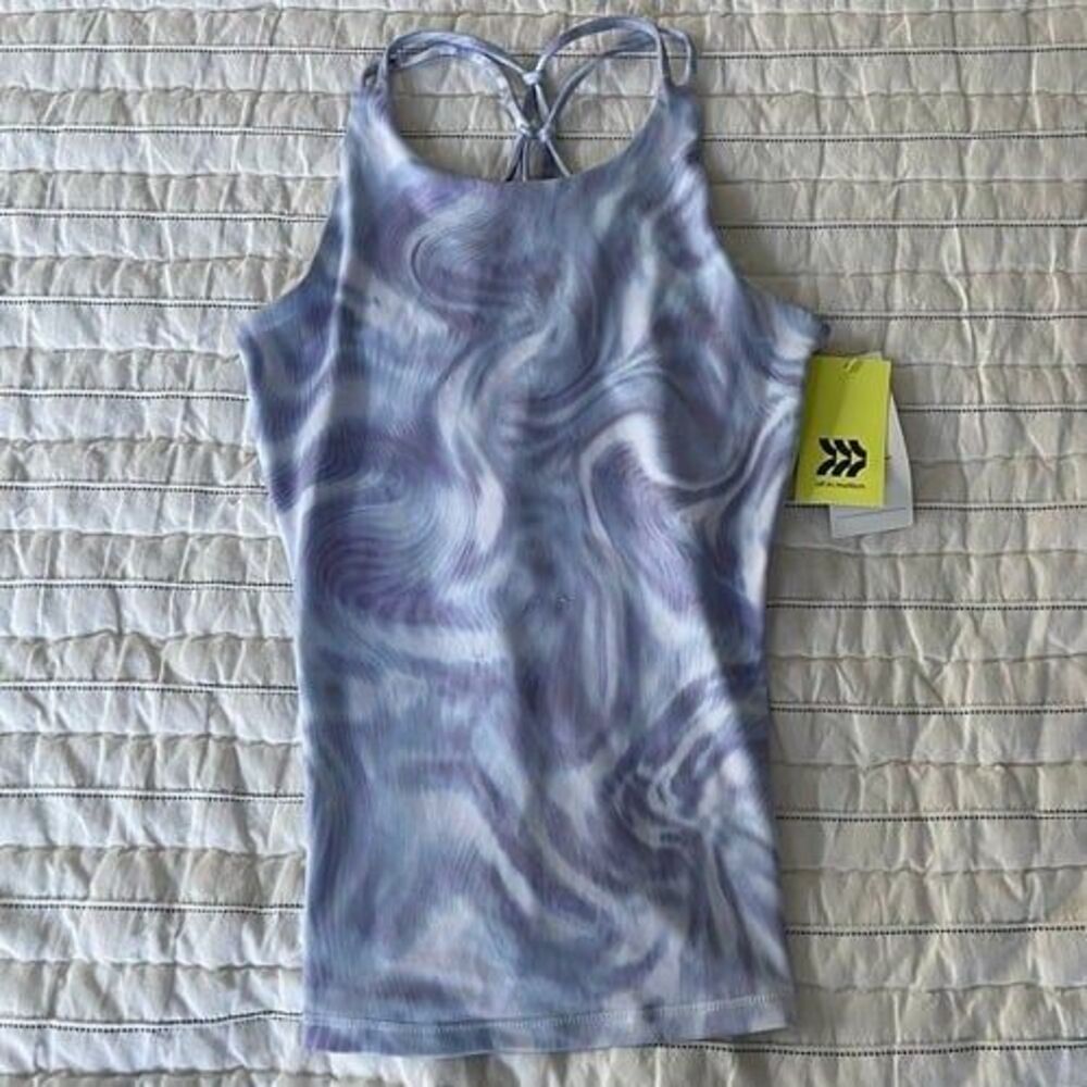 NWT All In Motion Girls Active Athletic Racerback Top Size Large 10 12 Purple